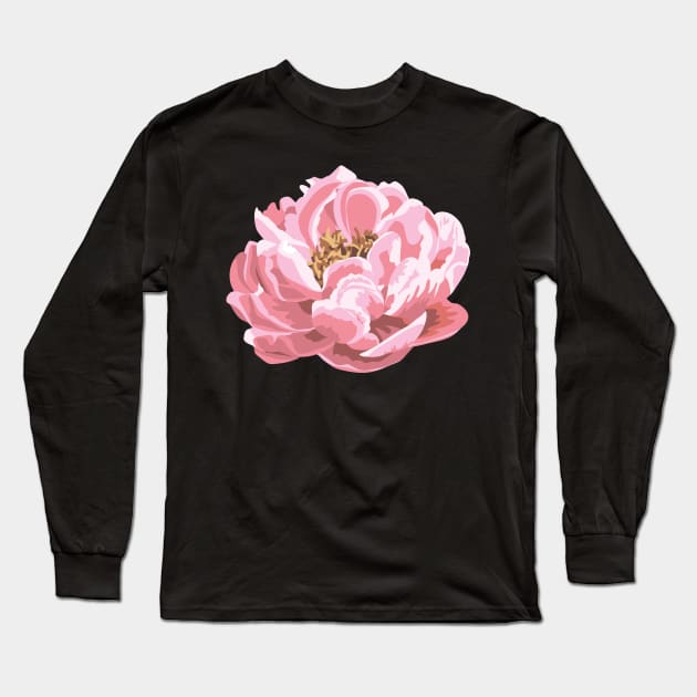 Peony 4 Long Sleeve T-Shirt by RaymondWareNYC